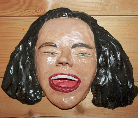 2020, Ton, Aquarellfarbe, Klarlack, 17 cm x 24 cm x 5 cm