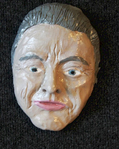 2020, Ton, Aquarellfarbe, Klarlack, 17 cm x 22c m x 5 cm